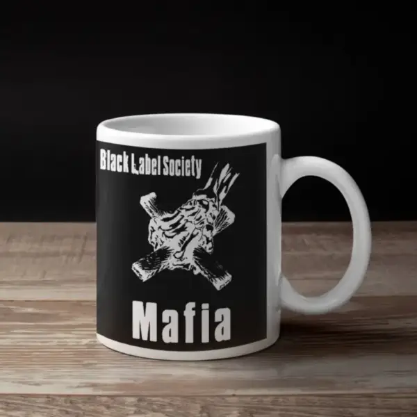 Black Label Society Coffee Mug, Black Label Society Mafia Coffee Mug