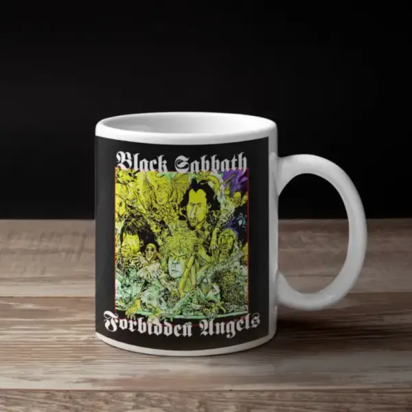 Black Sabbath Coffee Mug, Black Sabbath Forbidden Angels Coffee Mug