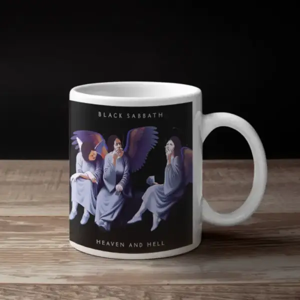 Black Sabbath Coffee Mug, Black Sabbath Heaven and Hell Coffee Mug