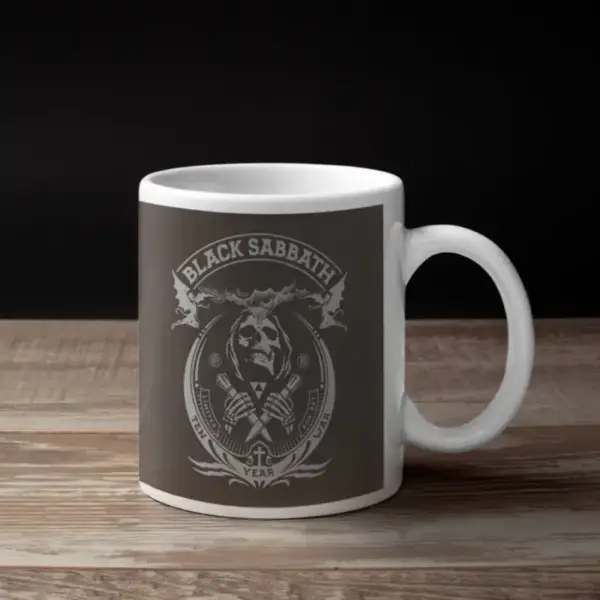 Black Sabbath Coffee Mug, Black Sabbath Ten Year War Coffee Mug