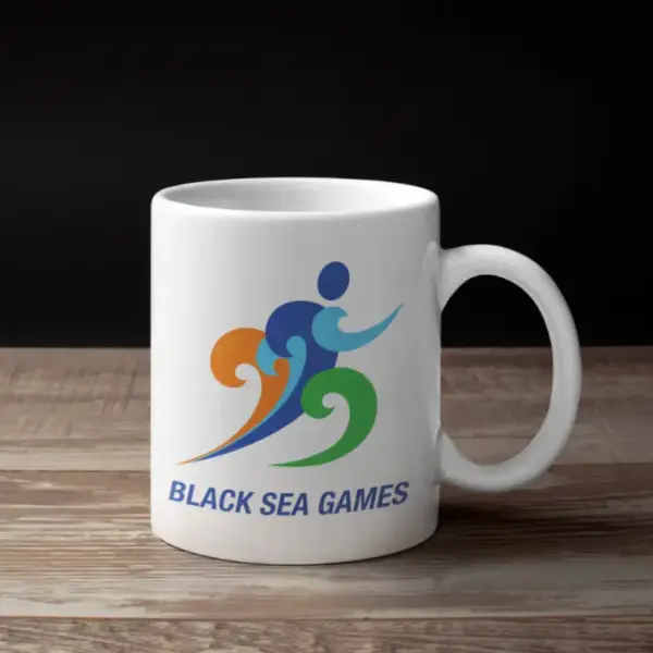 Black Sea Games Coffee Mug, Black Sea Games Logo Mug