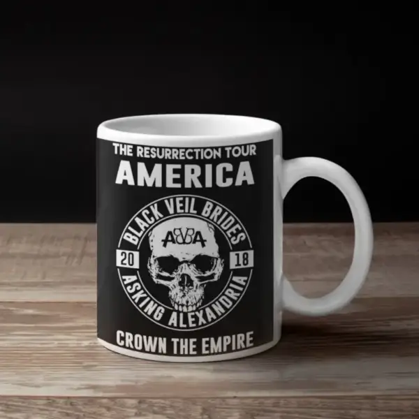 Black Veil Brides Coffee Mug, Balck Veil Brides Asking Alexandria and Crown The Empire Live at Rams Head Live Coffee Mug