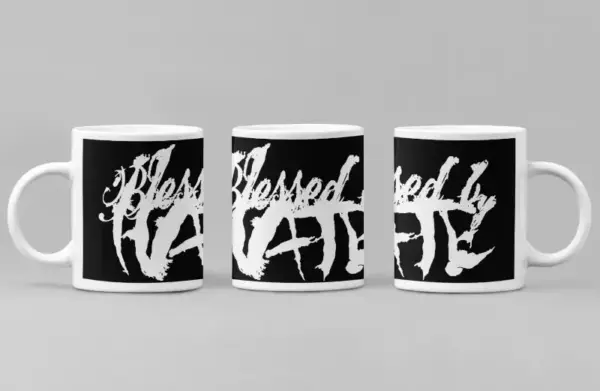 Blessed by Hate Coffee Mug, Blessed by Hate Logo Coffee Mug