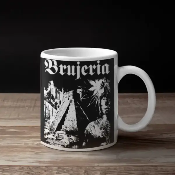 Brujeria Coffee Mug, Brujeria Pocho Aztlan Coffee Mug