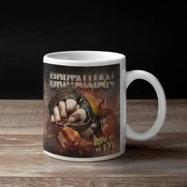 Brutallian Coffee Mug, Brutallian Blow On The Eye Coffee Mug