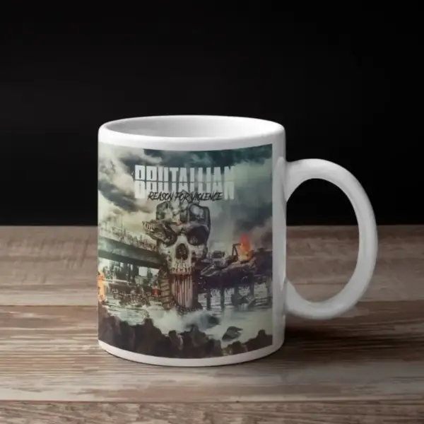 Brutallian Coffee Mug, Brutallian Reason for Violence Coffee Mug