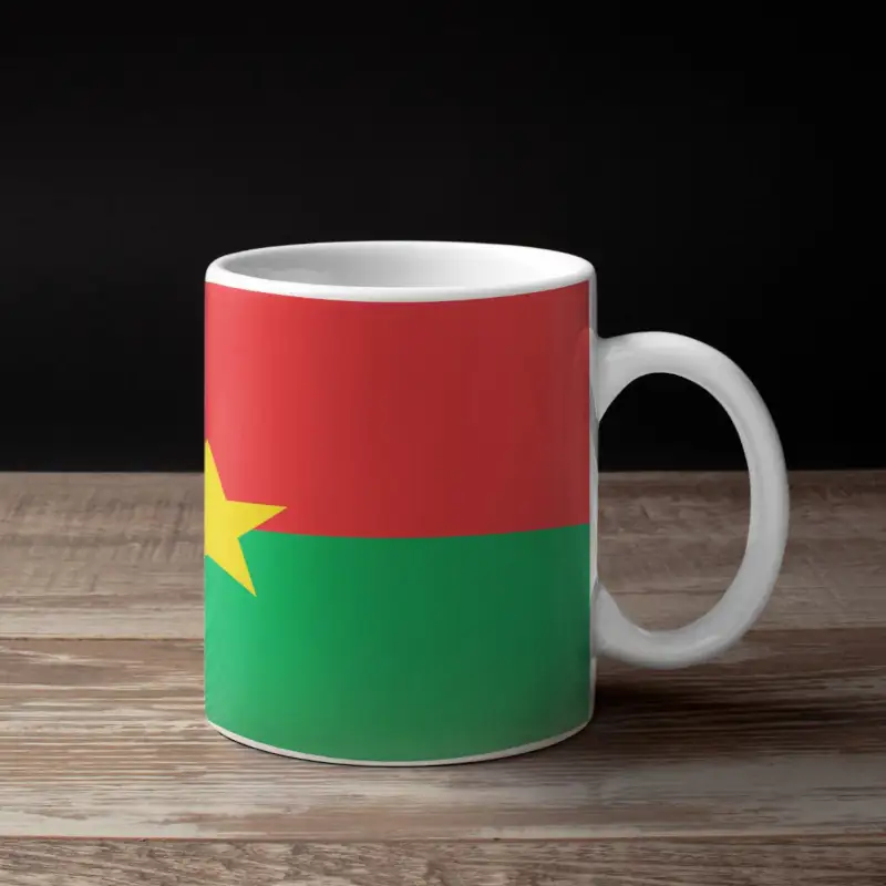 Burkina Faso Flag Coffee Mug, Burkina Faso's National Flag Mug