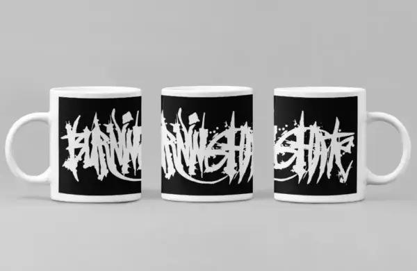 Burning Hate Coffee Mug, Burning Hate Logo Coffee Mug