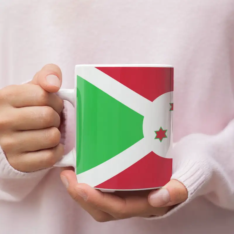 Burundi Flag Coffee Mug, Burundi's National Flag Mug - Image 2