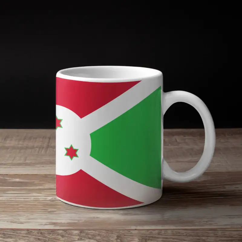 Burundi Flag Coffee Mug, Burundi's National Flag Mug