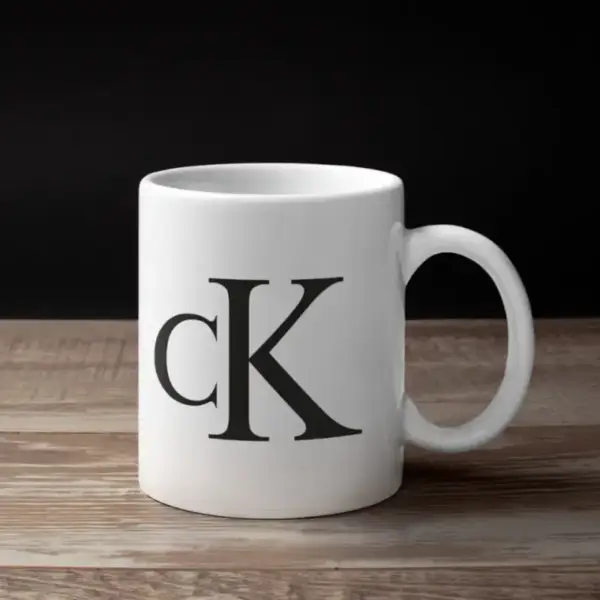 Calvin Klein Coffee Mug, Calvin Klein Logo Mug
