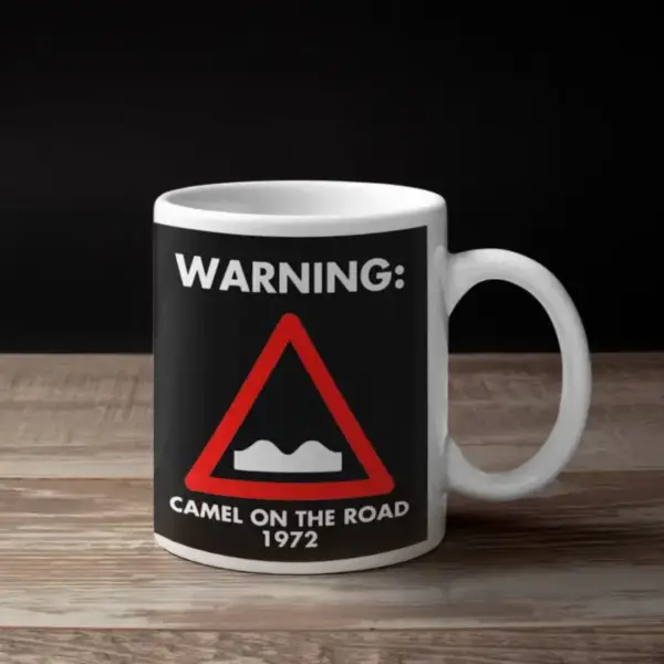Camel Coffee Mug, Camel Camel On the Road 1972 Coffee Mug