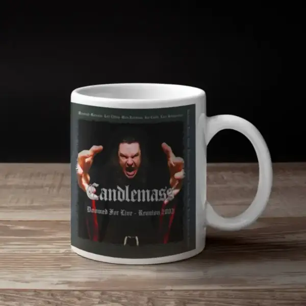 Candlemass Coffee Mug, Candlemass Doomed For Live Coffee Mug