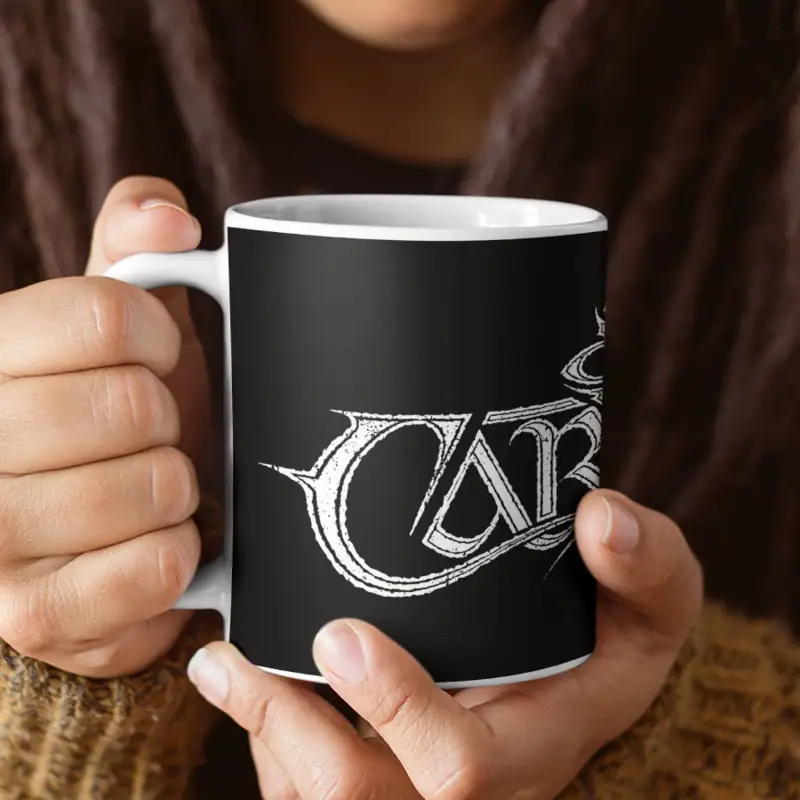 Carved Band Coffee Mug, Carved Logo Mug - Image 2