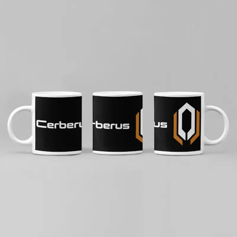 Cerberus Coffee Mug, Cerberus Logo Mug