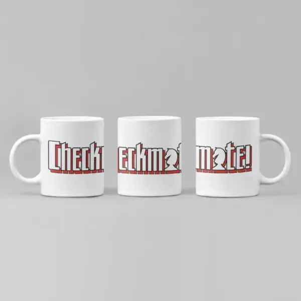 Checkmate Coffee Mug, Checkmate Logo Mug