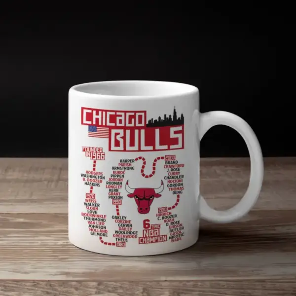 Chicago Bulls Mug, Chicago Bulls Coffee Mug