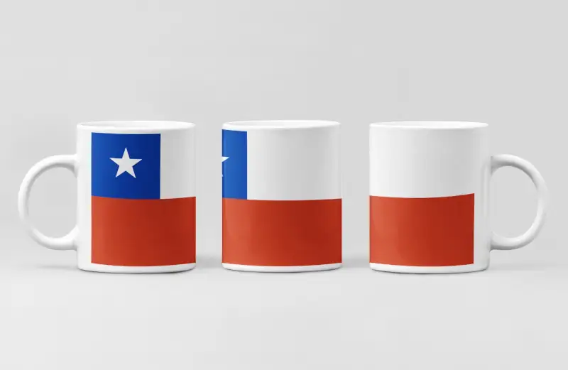 Chile Flag Coffee Mug, Chile's National Flag Mug