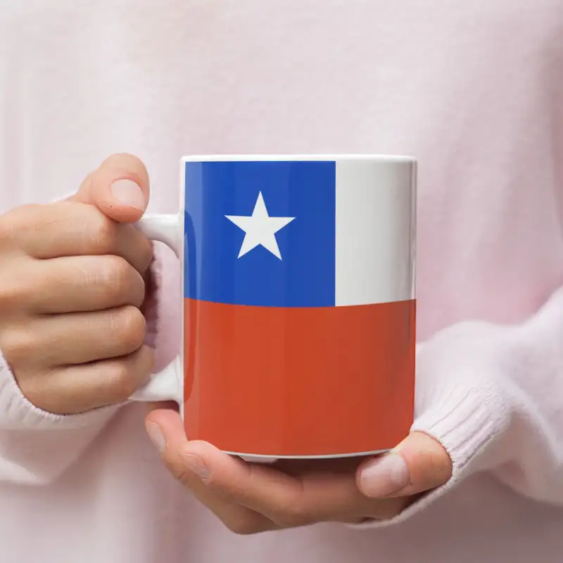 Chile Flag Coffee Mug, Chile's National Flag Mug - Image 2