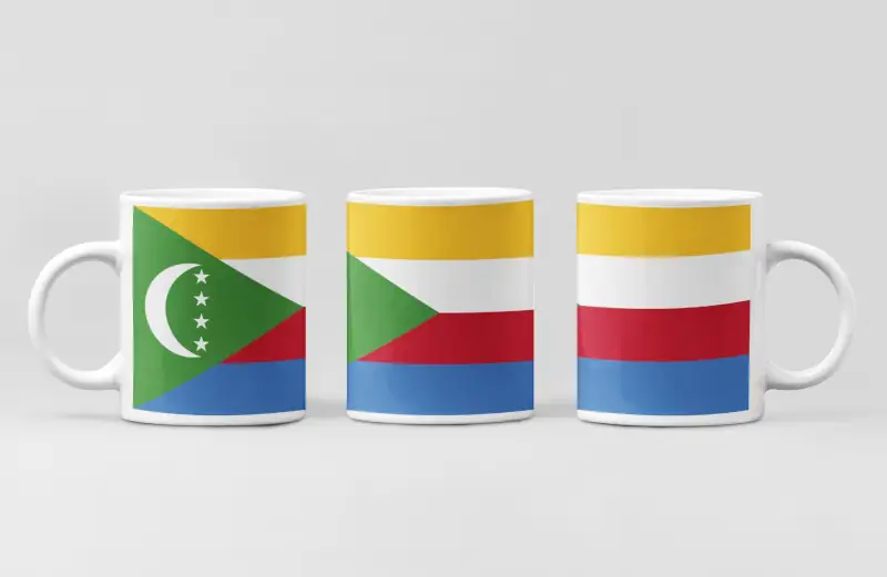 Comoros Flag Coffee Mug, Comoros's National Flag Mug