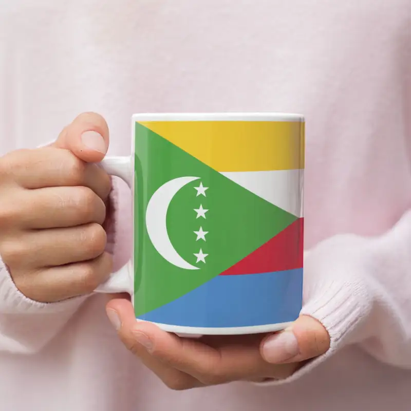 Comoros Flag Coffee Mug, Comoros's National Flag Mug - Image 2