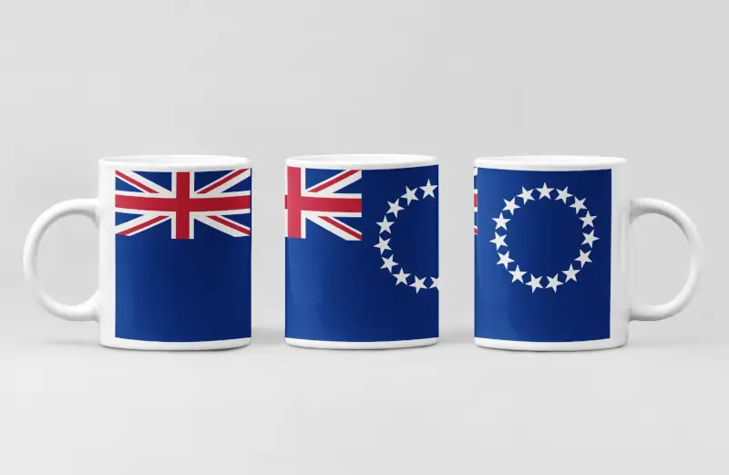 Cook Islands Flag Coffee Mug, Cook Islands's National Flag Mug