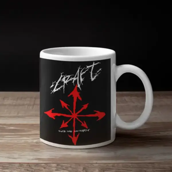 Craft Coffee Mug, Craft Fuck the Universe Coffee Mug