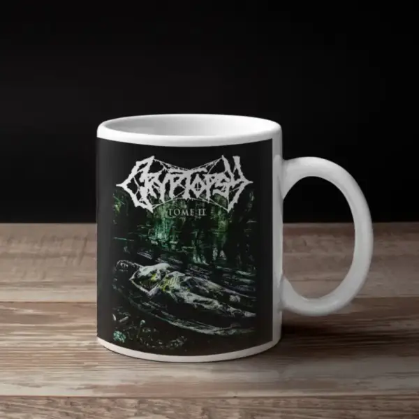 Cryptopsy Coffee Mug, Cryptopsy The Book of Suffering Tome Coffee Mug 2