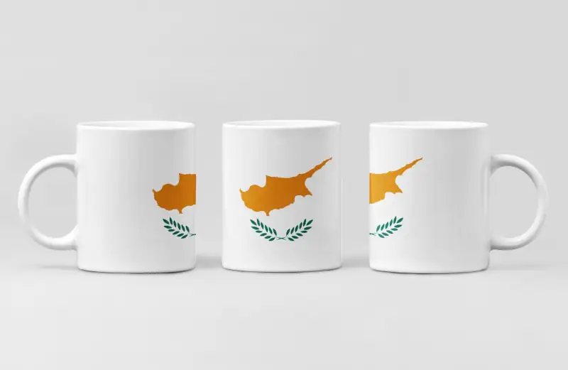 Cyprus Flag Coffee Mug, Cyprus's National Flag Mug