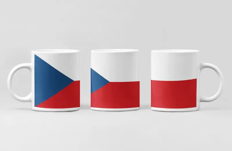 Czech Republic Flag Coffee Mug, Czech Republic's National Flag Mug