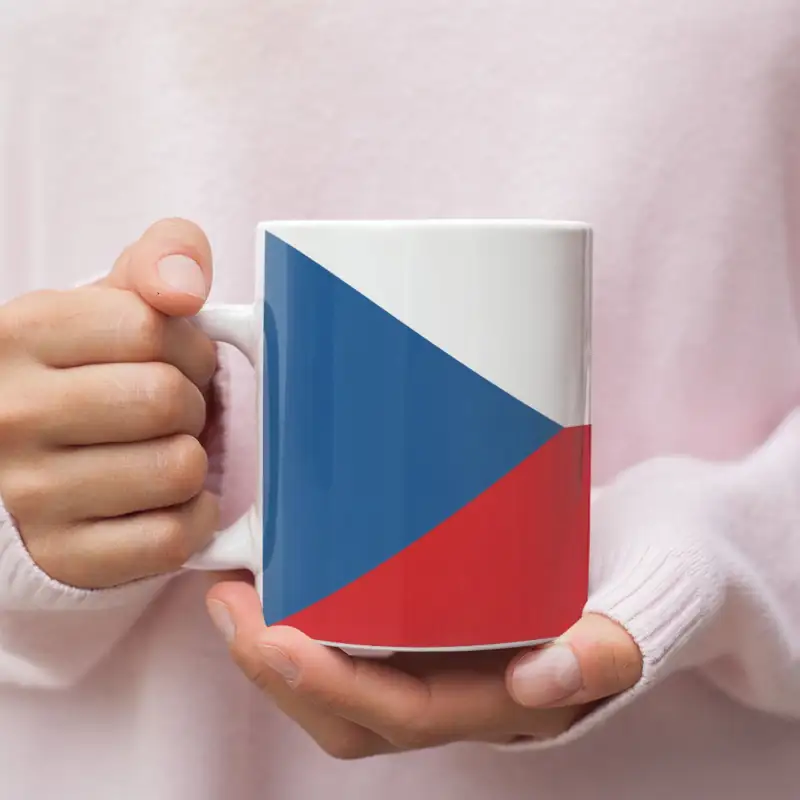 Czech Republic Flag Coffee Mug, Czech Republic's National Flag Mug - Image 2