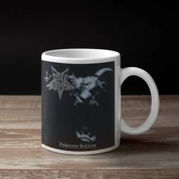 Dark Funeral Coffee Mug, Dark Funeral Vobiscum Satanas Coffee Mug
