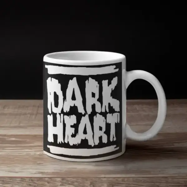 Dark Heart Coffee Mug, Dark Heart Logo Coffee Mug