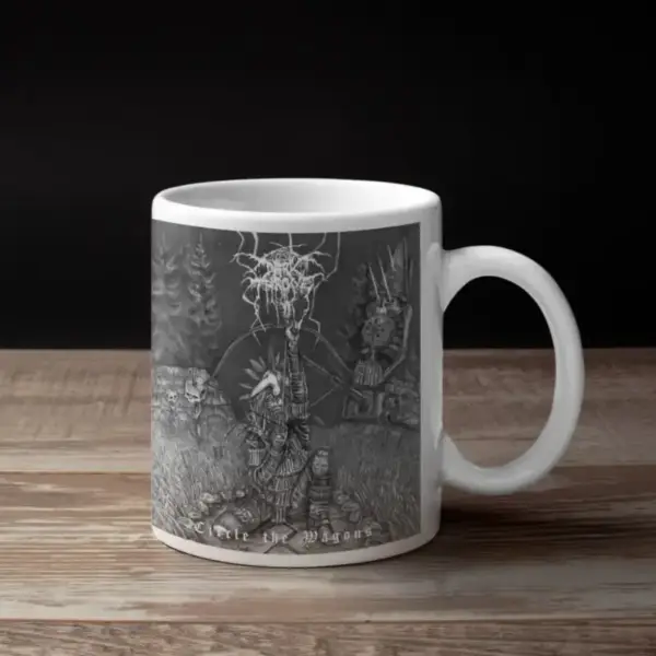 Darkthrone Coffee Mug, Darkthrone Circle the Wagons Coffee Mug