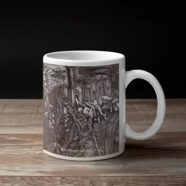 Darkthrone Coffee Mug, Darkthrone Dark Thrones and Black Flags Coffee Mug