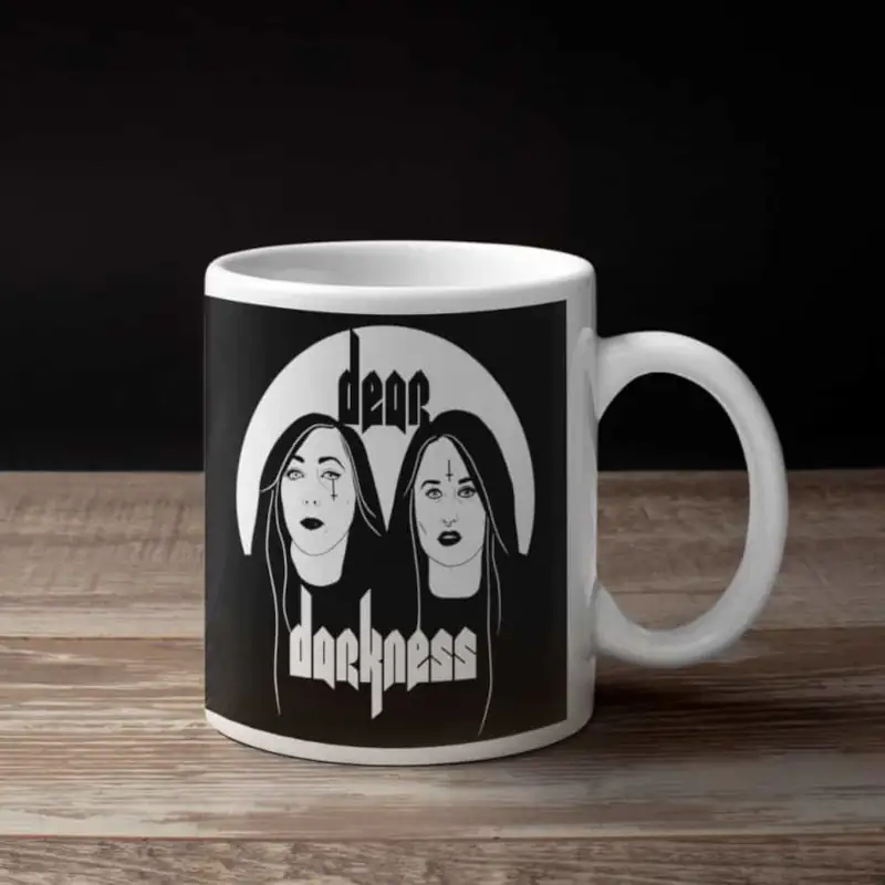 Dear Darkness Coffee Mug, Dear Darkness Artwork Coffee Mug