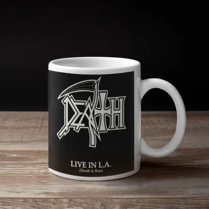 Death Coffee Mug, Death Live In LA Coffee Mug