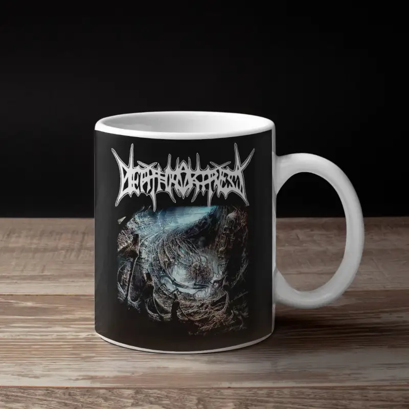 Death Fortress Band Coffee Mug, Death Fortress Among the Ranks of the Unconquerable Mug