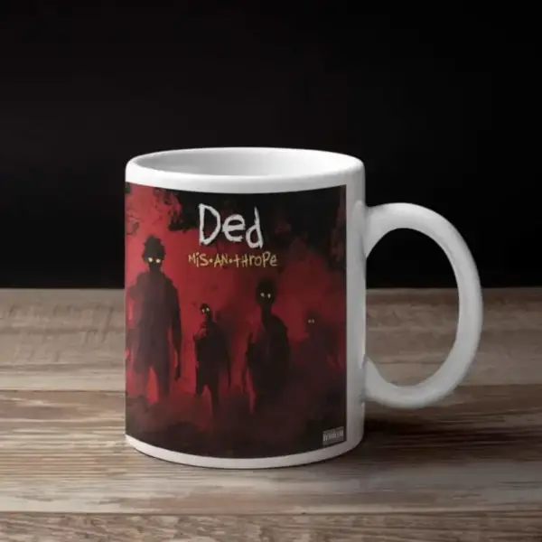 Ded Coffee Mug, Ded Mis-an-thrope Coffee Mug
