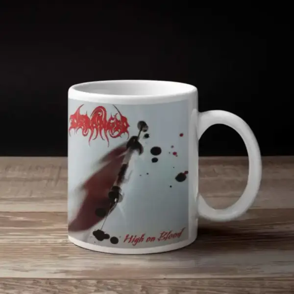Deranged Coffee Mug, Deranged High On Blood Coffee Mug