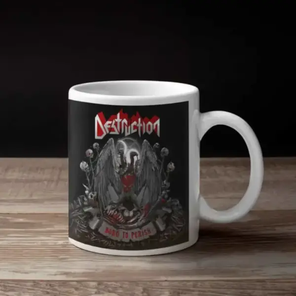 Destruction Coffee Mug, Destruction Born To Perish Coffee Mug