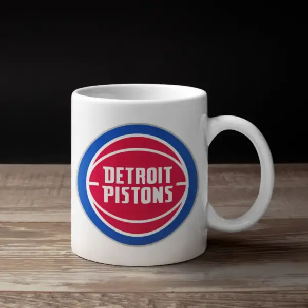 Detroit Pistons Coffee Mug, Detroit Pistons Logo Mug