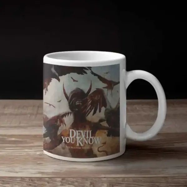Devil You Know Coffee Mug, Devil You Know The Beauty Of Destruction Coffee Mug