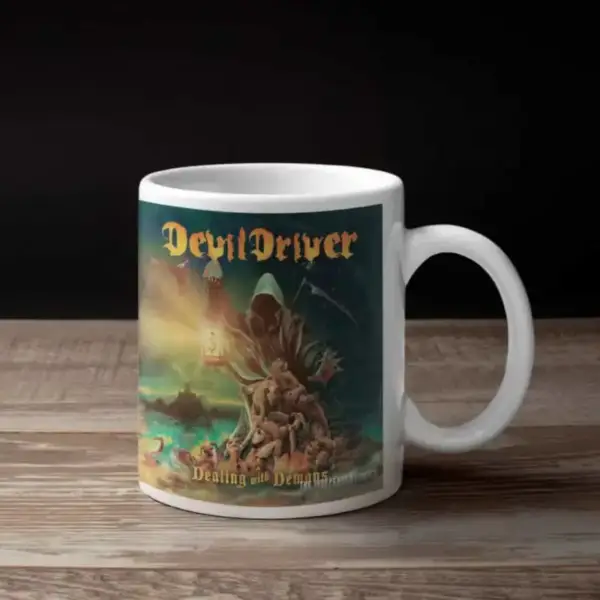 DevilDriver Coffee Mug, DevilDriver Dealing with Demons Coffee Mug
