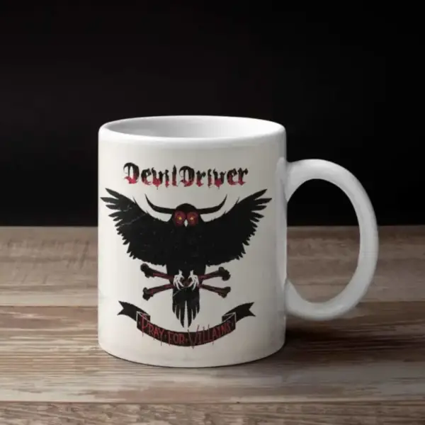DevilDriver Coffee Mug, DevilDriver Pray for Villains Coffee Mug