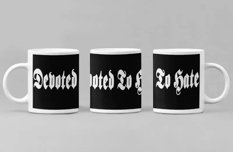 Devoted to Hate Coffee Mug, Devoted to Hate Logo Coffee Mug