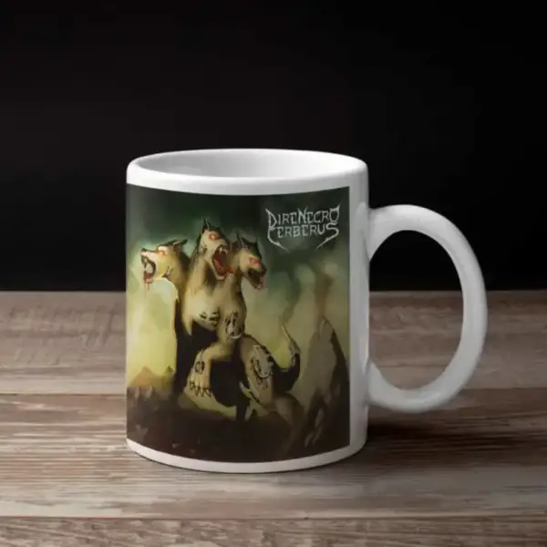 Dire Necro Cerberus Coffee Mug, Dire Necro Cerberus Artwork Coffee Mug