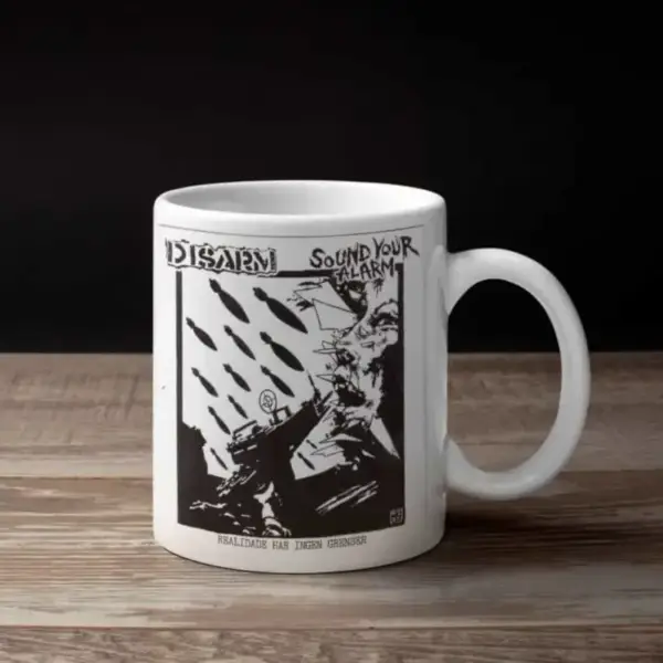 Disarm and Sound Your Alarm Coffee Mug, Disarm and Sound Your Alarm Realidade Har Ingen Grenser Coffee Mug