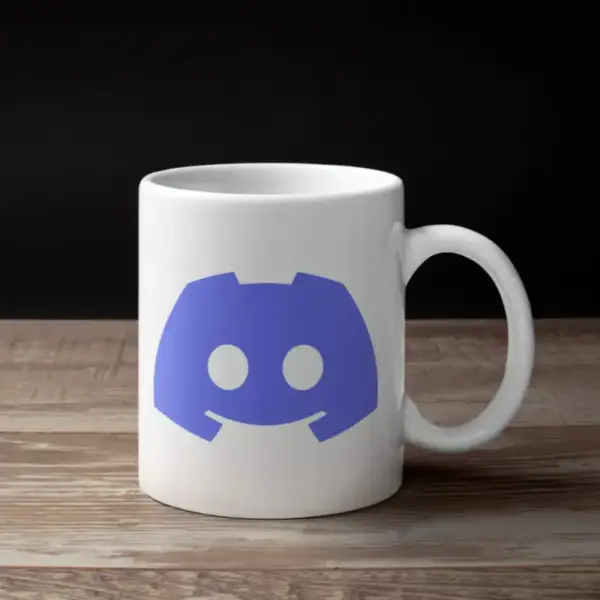 Discord Coffee Mug, Discord Logo Mug