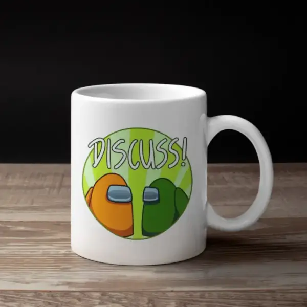Discuss Coffee Mug, Discuss Among Us Mug